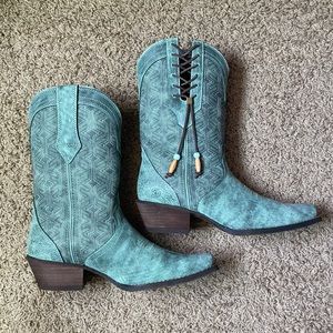 NEW Gypsy Teal Western Crush Durango Boots